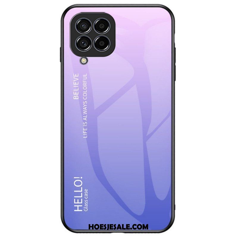 Hoesje voor Samsung Galaxy M53 5G Gehard Glas Hallo