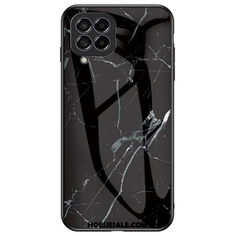 Hoesje voor Samsung Galaxy M53 5G Marmer Gehard Glas