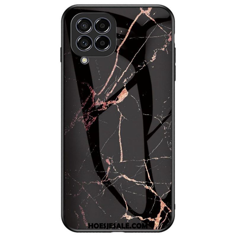 Hoesje voor Samsung Galaxy M53 5G Marmer Gehard Glas