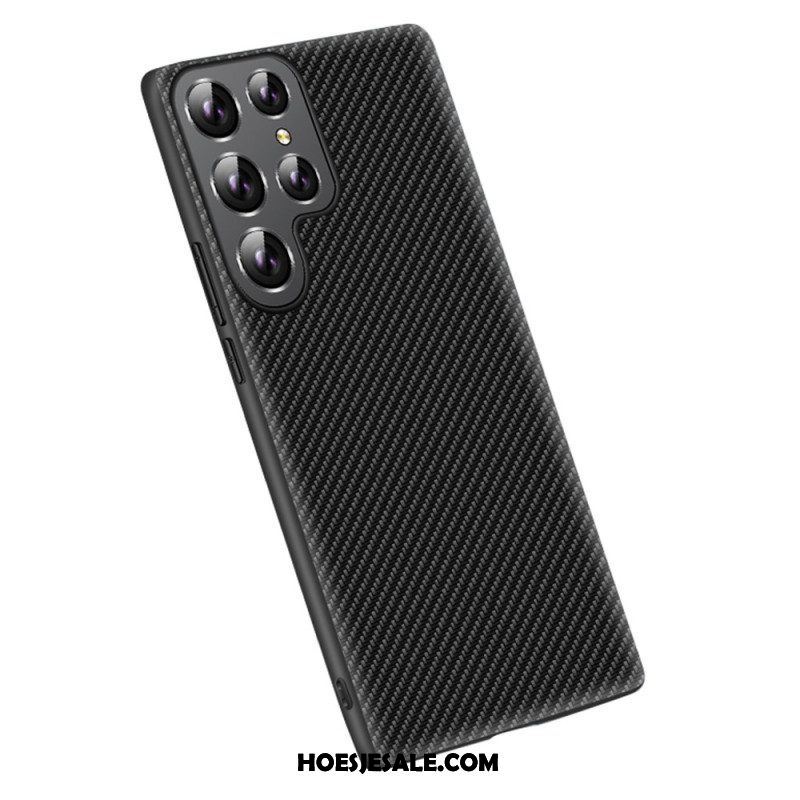 Hoesje voor Samsung Galaxy S23 Ultra 5G Koolstofvezel