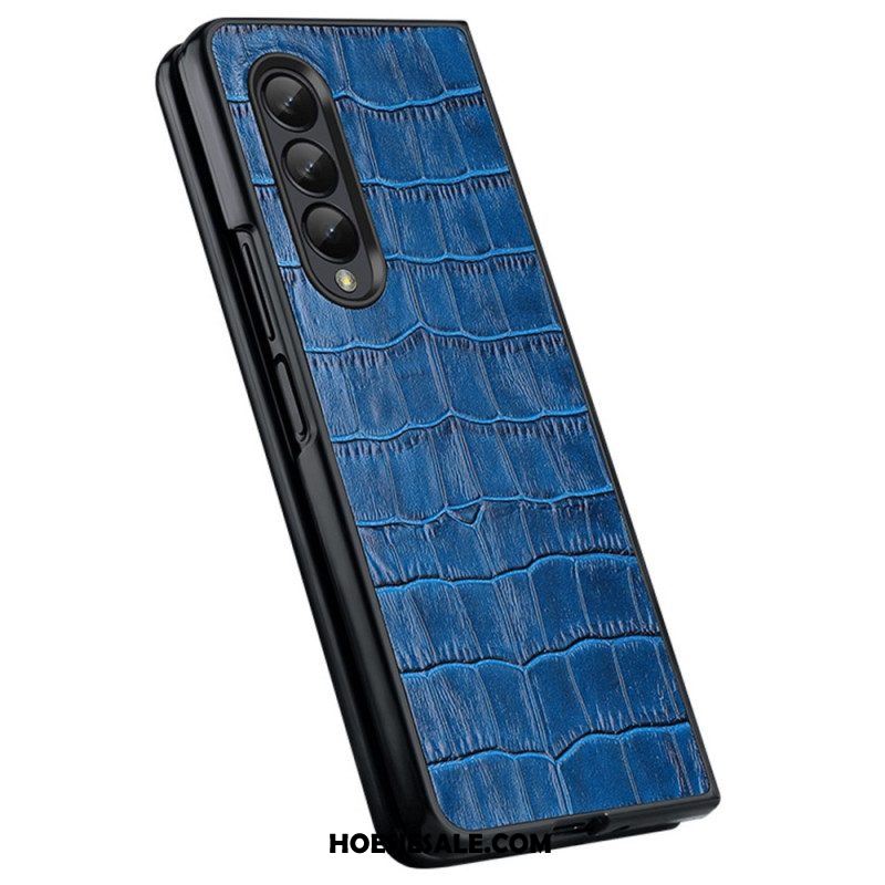 Hoesje voor Samsung Galaxy Z Fold 4 Croco Chique