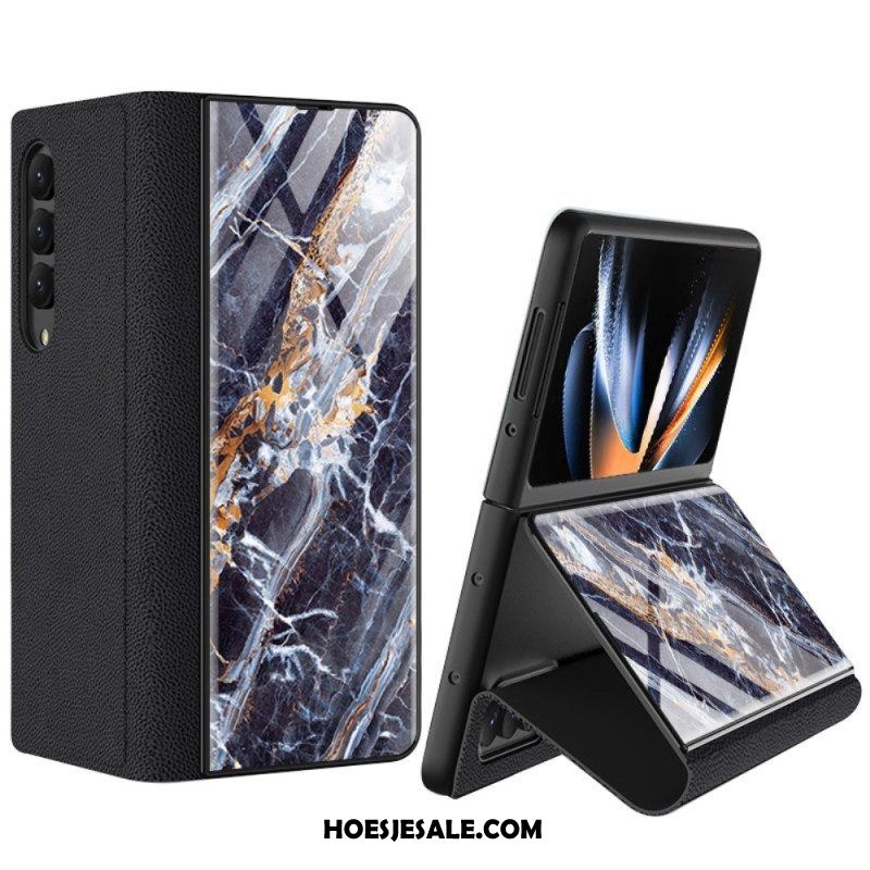 Hoesje voor Samsung Galaxy Z Fold 4 Gkk Marmeren Golven