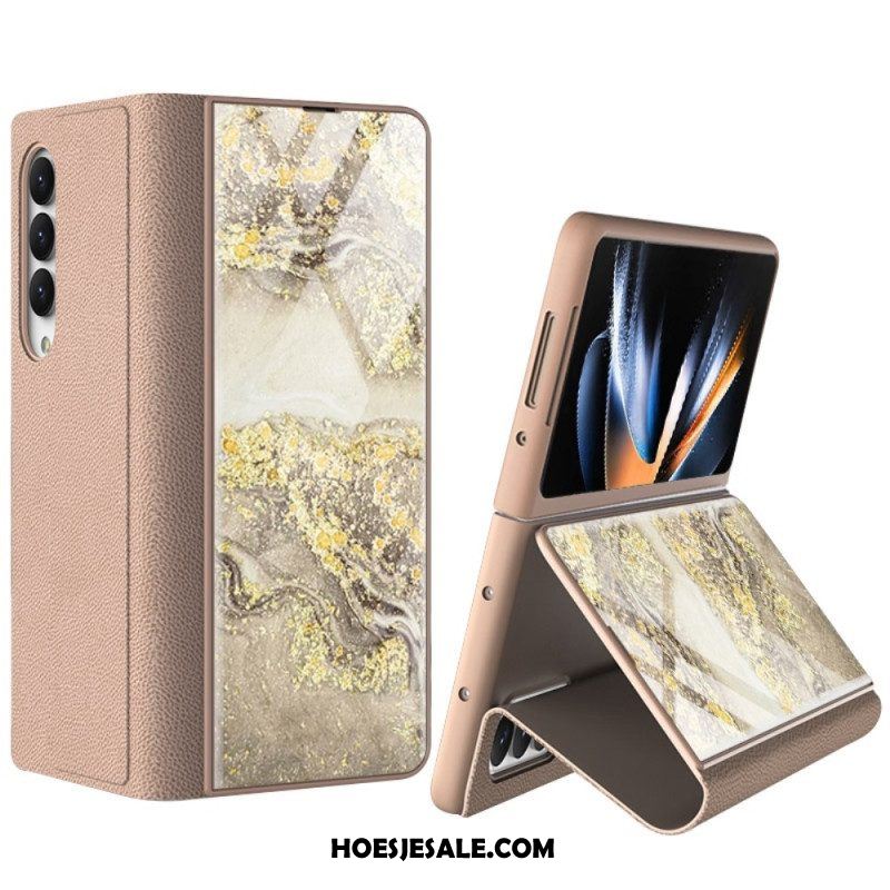 Hoesje voor Samsung Galaxy Z Fold 4 Gkk Marmeren Golven