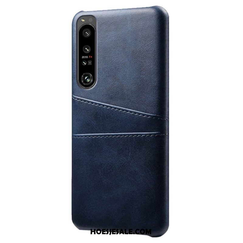 Hoesje voor Sony Xperia 1 IV Kaarthouder Met Leereffect