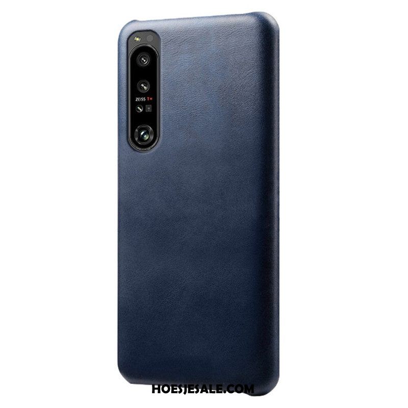 Hoesje voor Sony Xperia 1 IV Leer-effect