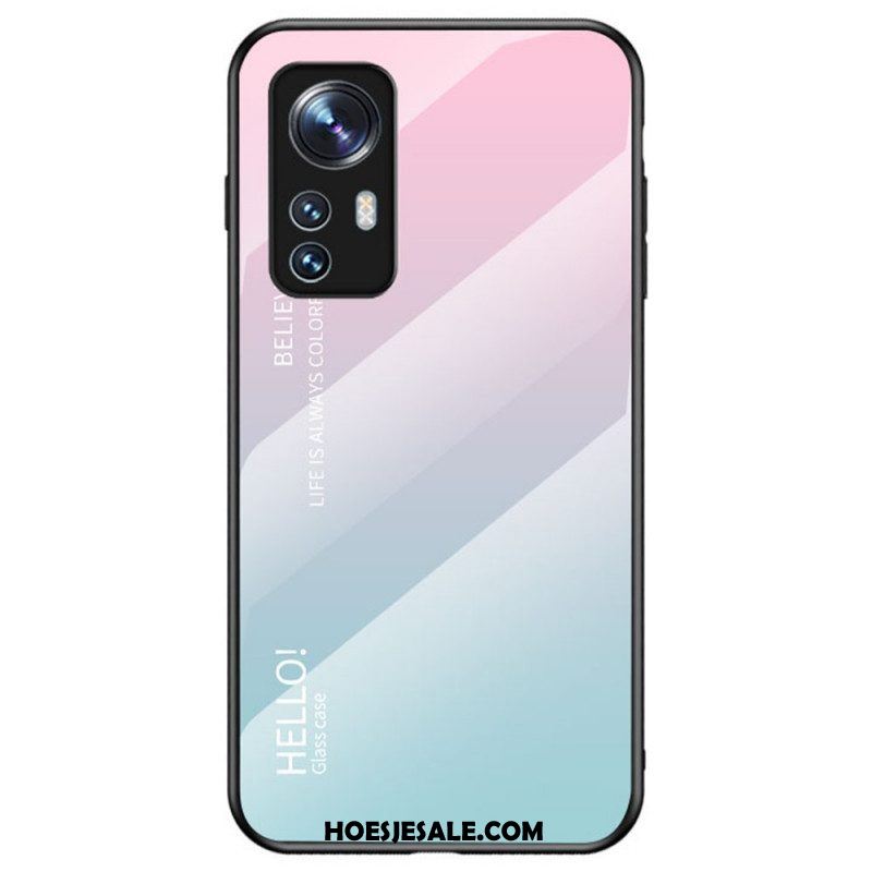 Hoesje voor Xiaomi 12 / 12X Gehard Glas Hallo