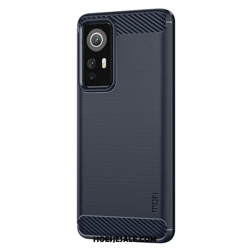 Hoesje voor Xiaomi 12 / 12X Mofi Geborsteld Koolstofvezel