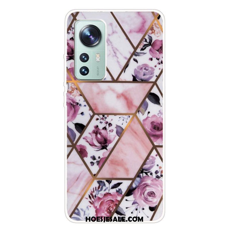 Hoesje voor Xiaomi 12 / 12X Siliconen Marmeren Geometrie