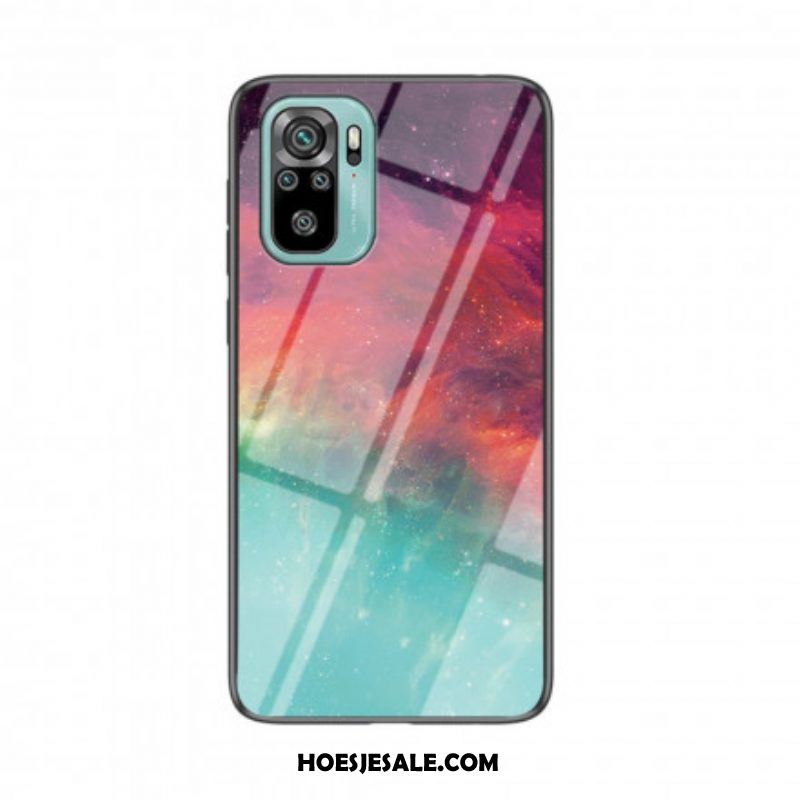 Hoesje voor Xiaomi Redmi Note 10 / 10S Schoonheid Gehard Glas