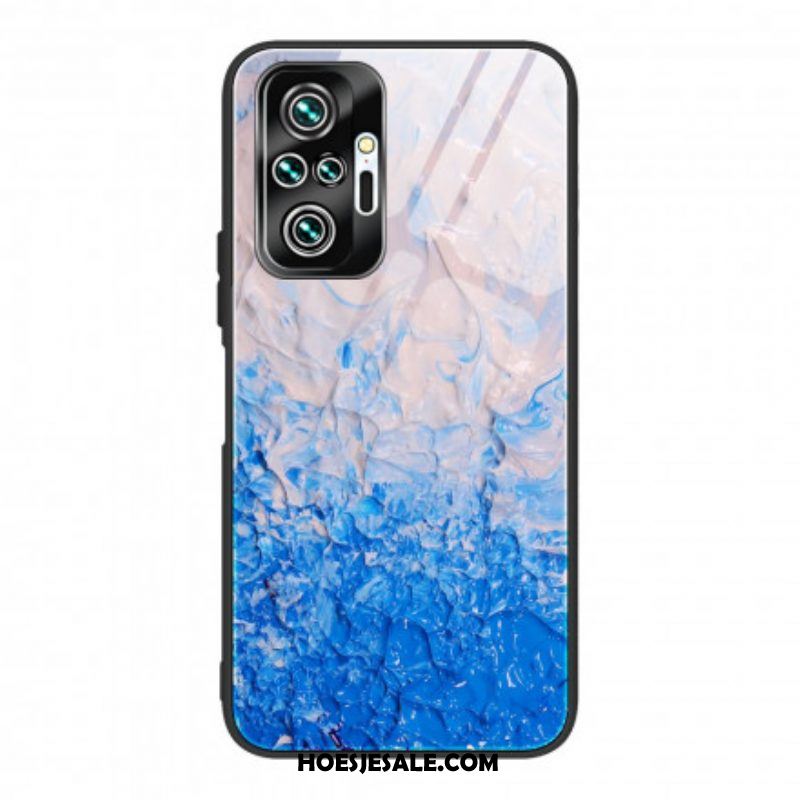 Hoesje voor Xiaomi Redmi Note 10 Pro Designkleuren Gehard Glas