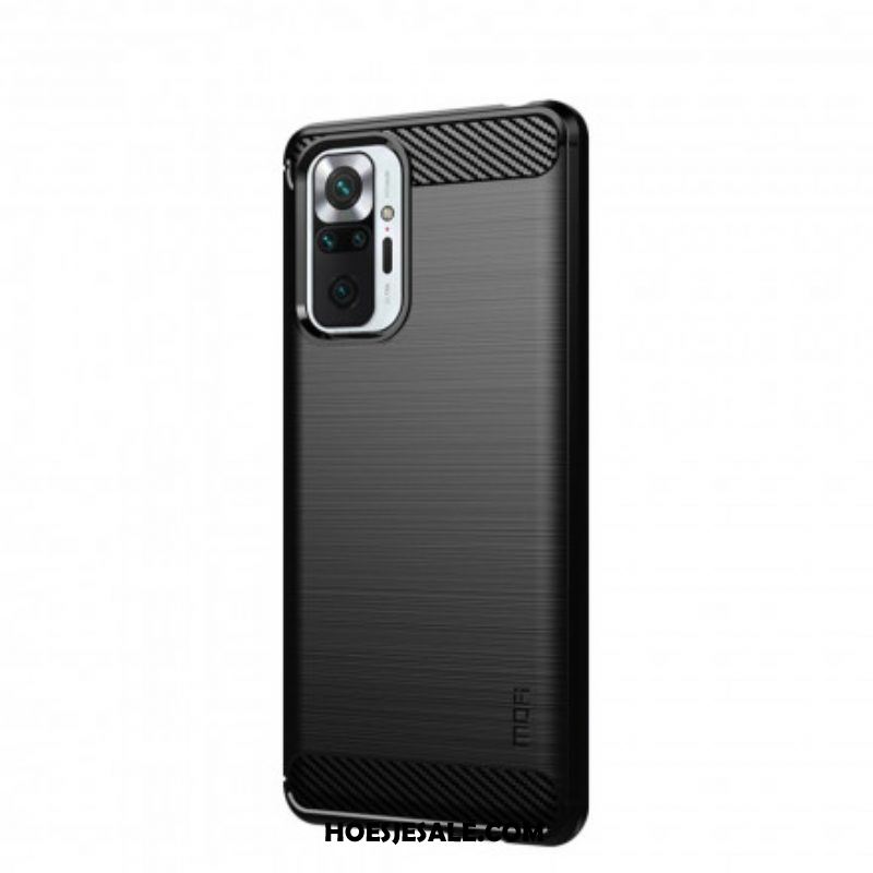 Hoesje voor Xiaomi Redmi Note 10 Pro Mofi Geborsteld Koolstofvezel