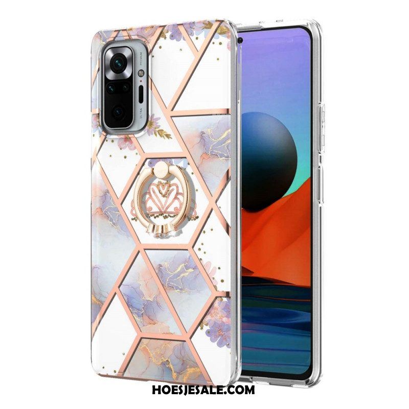 Hoesje voor Xiaomi Redmi Note 10 Pro Ringbeugel Bloemen