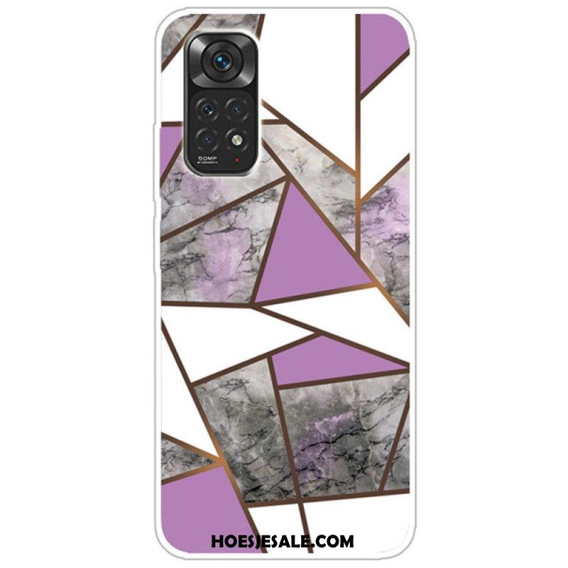 Hoesje voor Xiaomi Redmi Note 11 / 11S Marmeren Geometrie