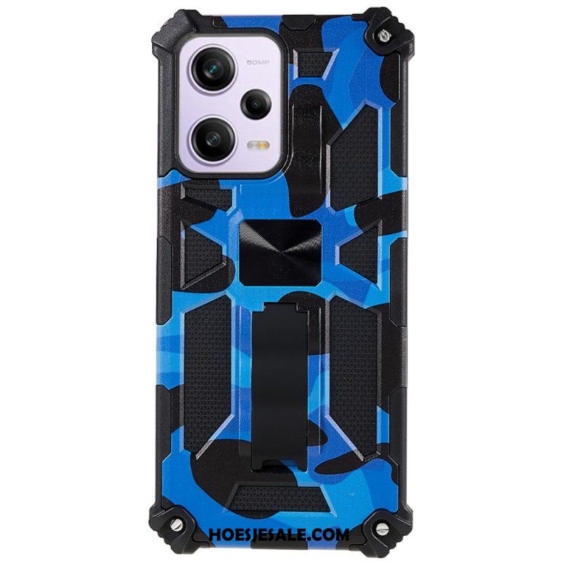 Hoesje voor Xiaomi Redmi Note 12 5G Camouflage Verwijderbare Ondersteuning