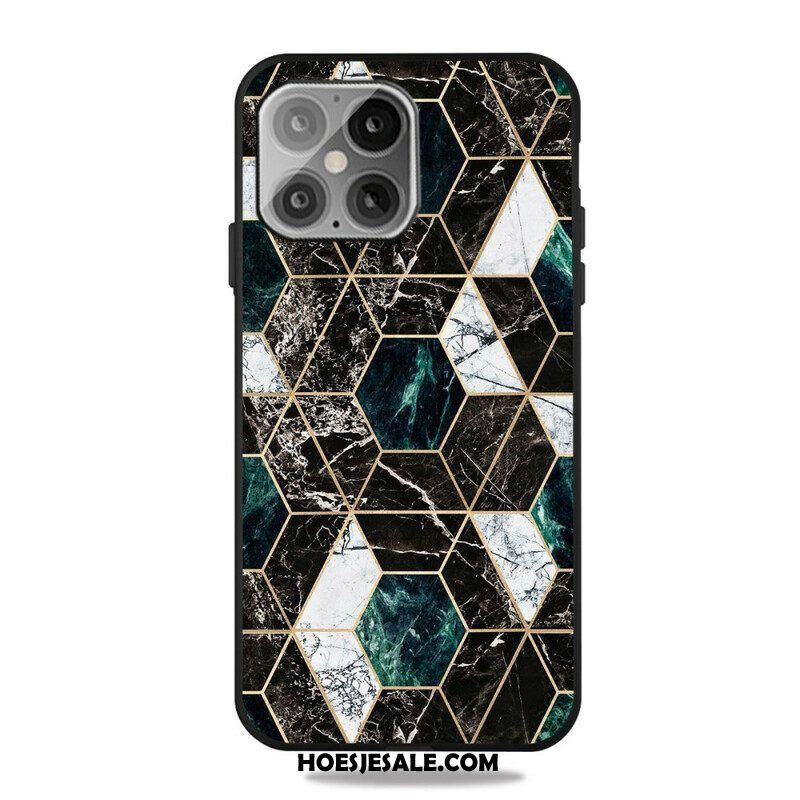 Hoesje voor iPhone 13 Pro Marmeren Geometrie