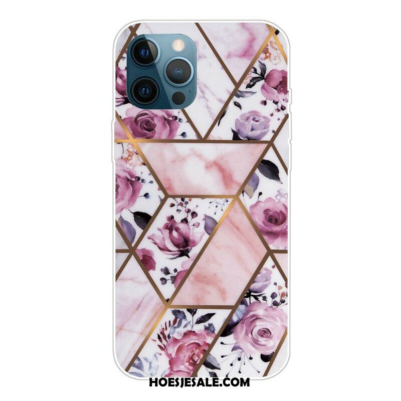 Hoesje voor iPhone 13 Pro Marmeren Geometrie