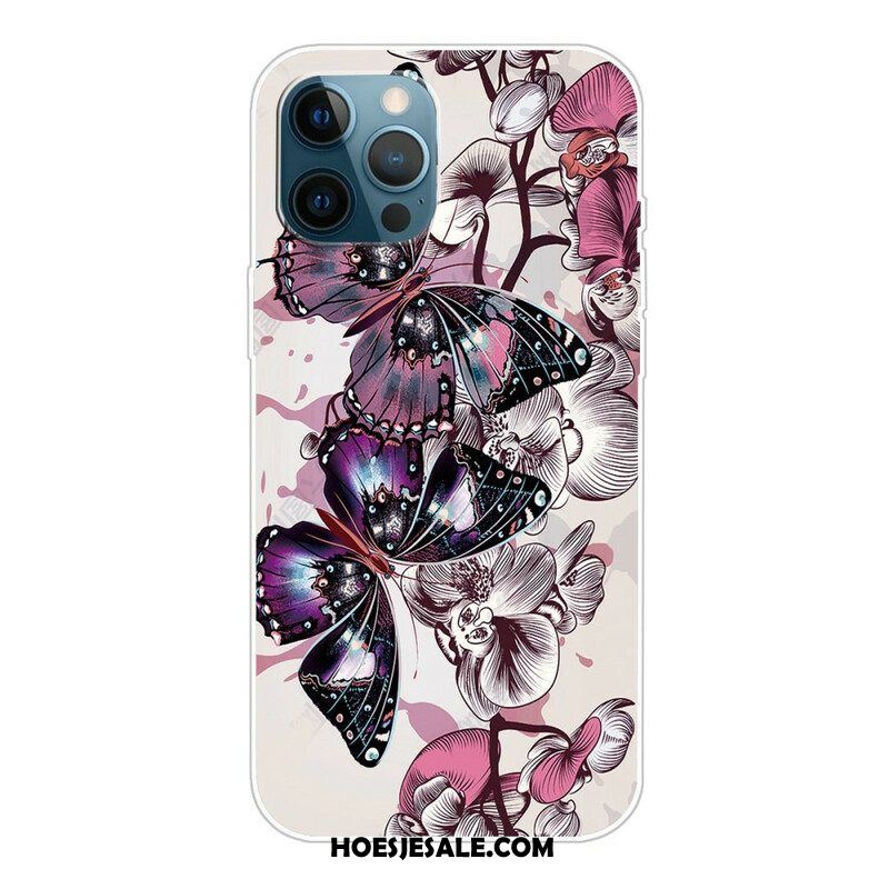 Hoesje voor iPhone 13 Pro Variatie Vlinders