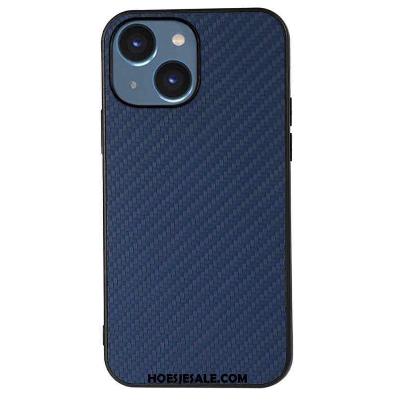 Hoesje voor iPhone 14 Plus Koolstofvezel Textuur