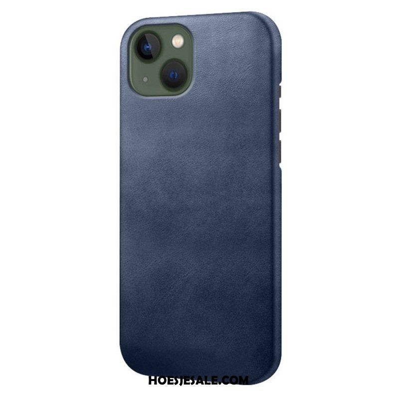 Hoesje voor iPhone 14 Plus Leer-effect