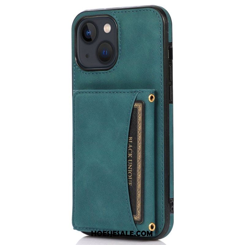 Hoesje voor iPhone 14 Portemonnee Leren Wallet-ondersteuning