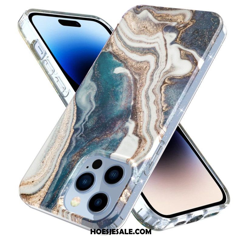 Hoesje voor iPhone 14 Pro Enkel Marmer