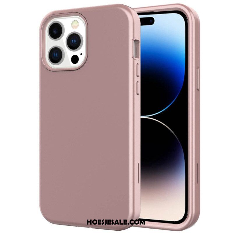 Hoesje voor iPhone 14 Pro Matte Afwerking Hybride