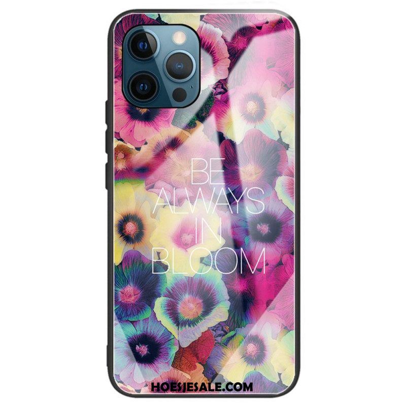 Hoesje voor iPhone 14 Pro Max Bloemen Van Gehard Glas