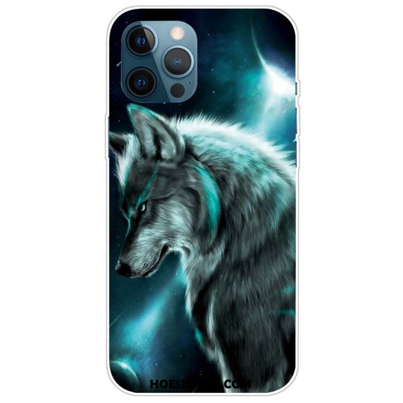 Hoesje voor iPhone 14 Pro Max Declinatie Wolf