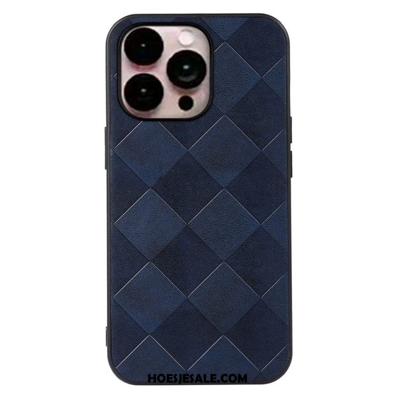 Hoesje voor iPhone 14 Pro Max Geweven Textuur