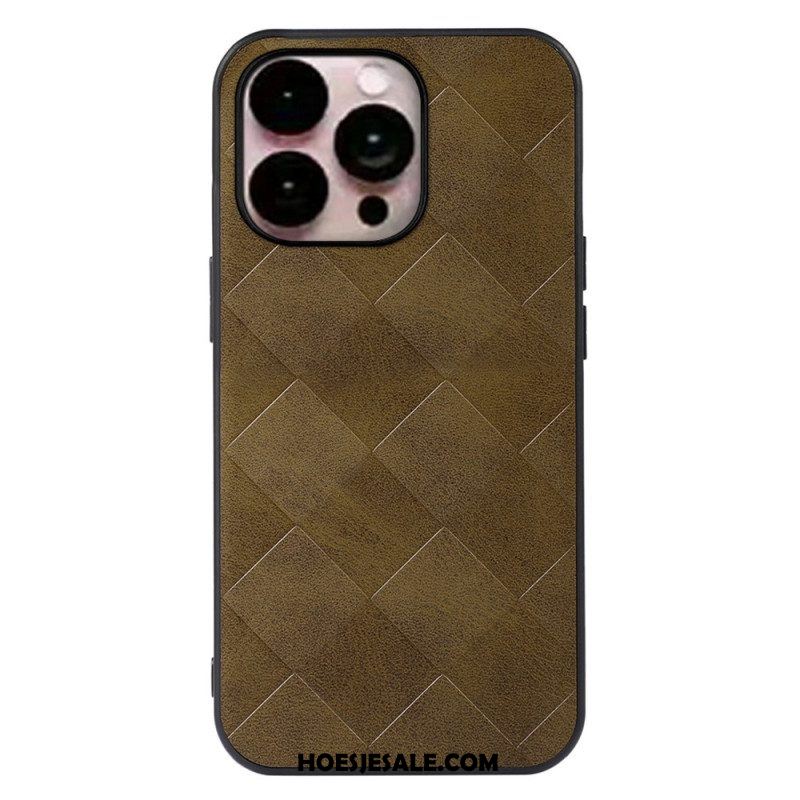 Hoesje voor iPhone 14 Pro Max Geweven Textuur