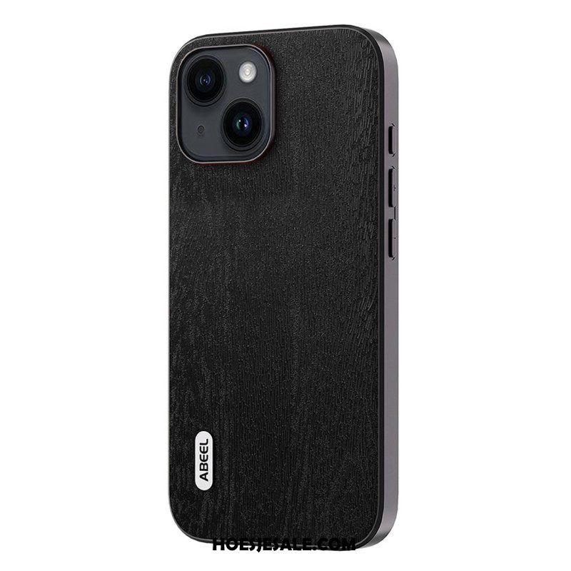 Hoesje voor iPhone 15 Plus Stijlvol Abeel-hout