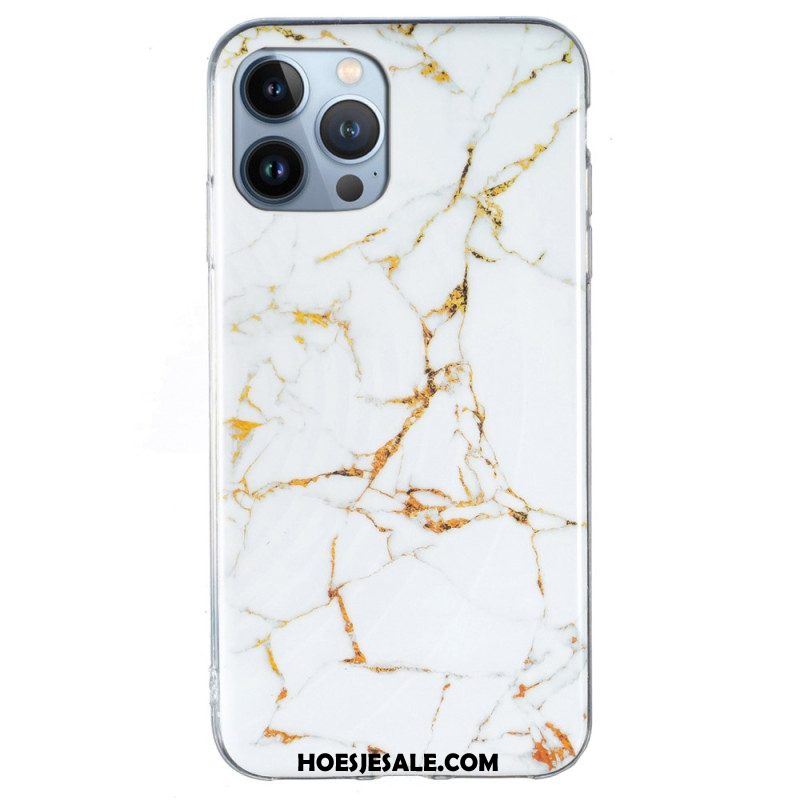 Hoesje voor iPhone 15 Pro Max Intens Marmer