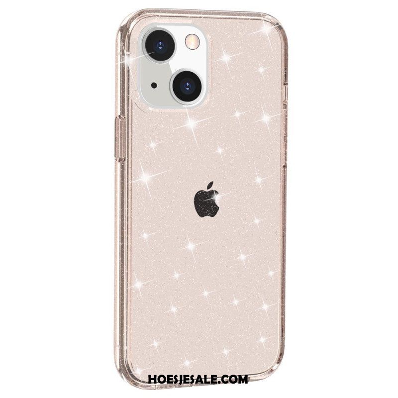 Hoesje voor iPhone 15 Transparante Glitters