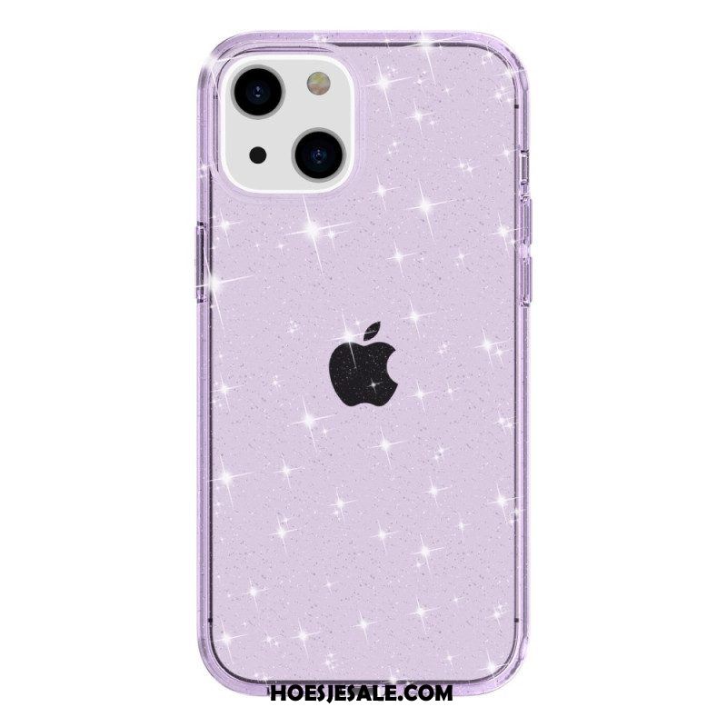 Hoesje voor iPhone 15 Transparante Glitters