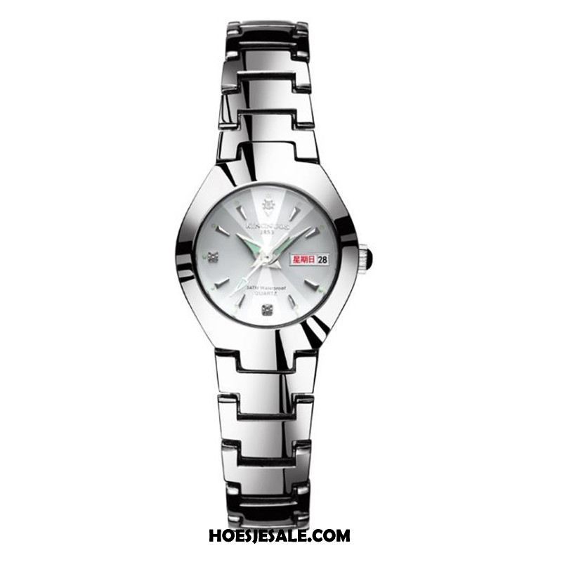 Horloges Dames Vrouwen Lovers Mannen Dubbele Kalender Quartz Horloge Sale