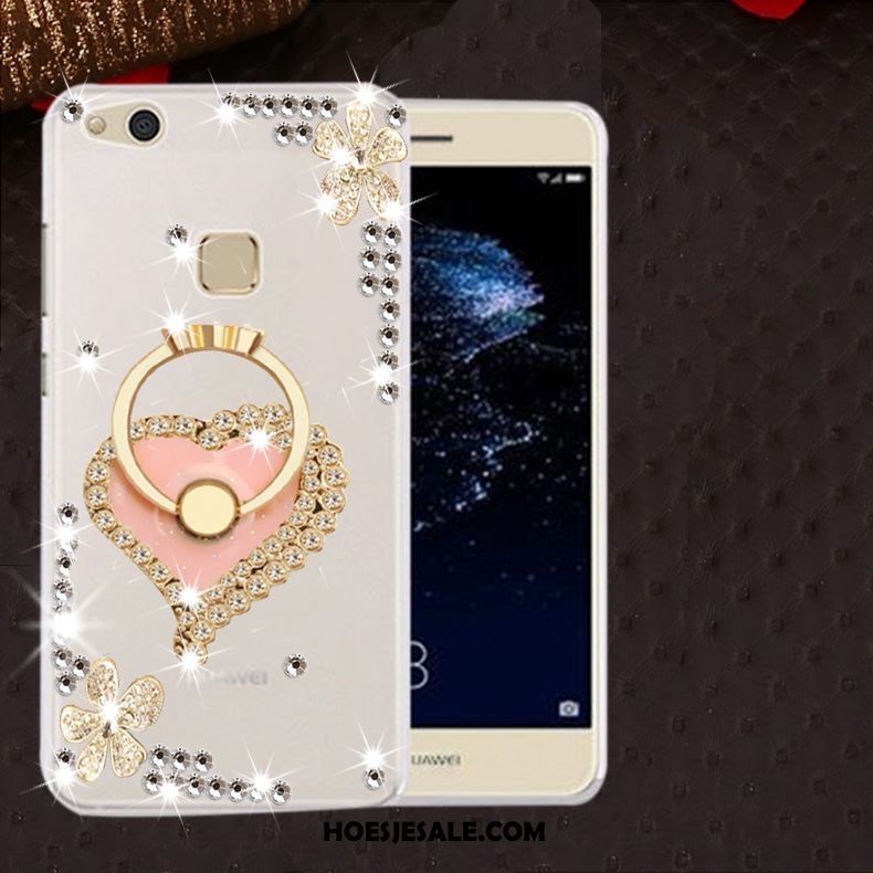 Huawei P10 Lite Hoesje Mobiele Telefoon Doorzichtig Met Strass Hoes Zacht Korting