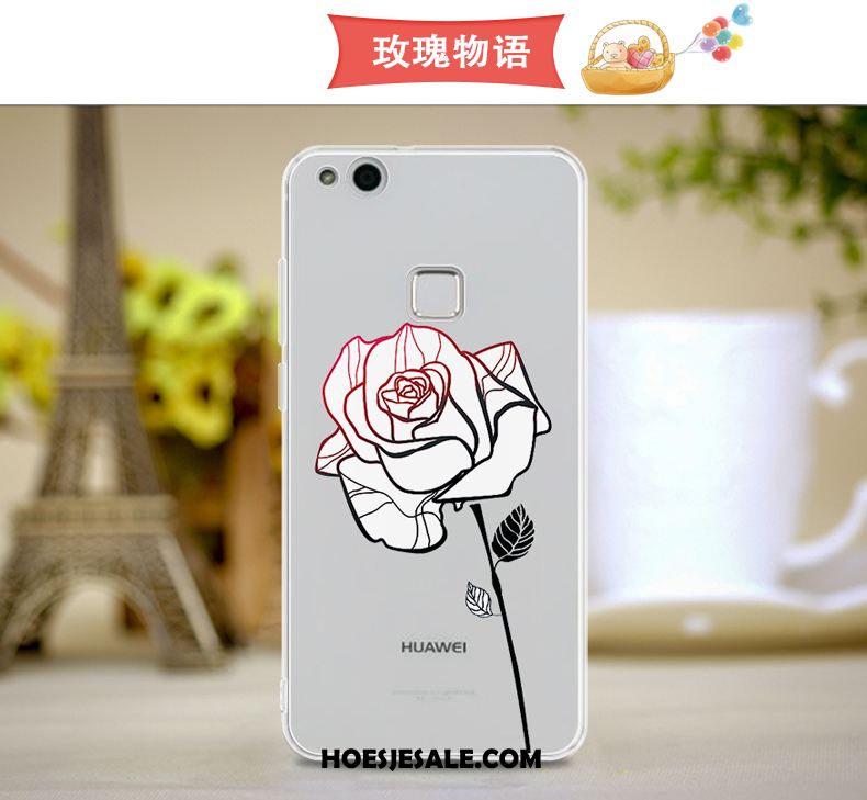 Huawei P10 Lite Hoesje Mobiele Telefoon Siliconen Hoes Zacht Roze Korting