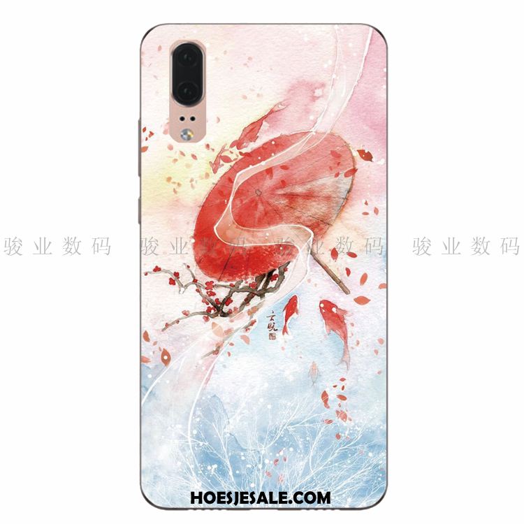 Huawei P20 Hoesje Hoes Jeugd Bescherming Kunst Zacht Goedkoop