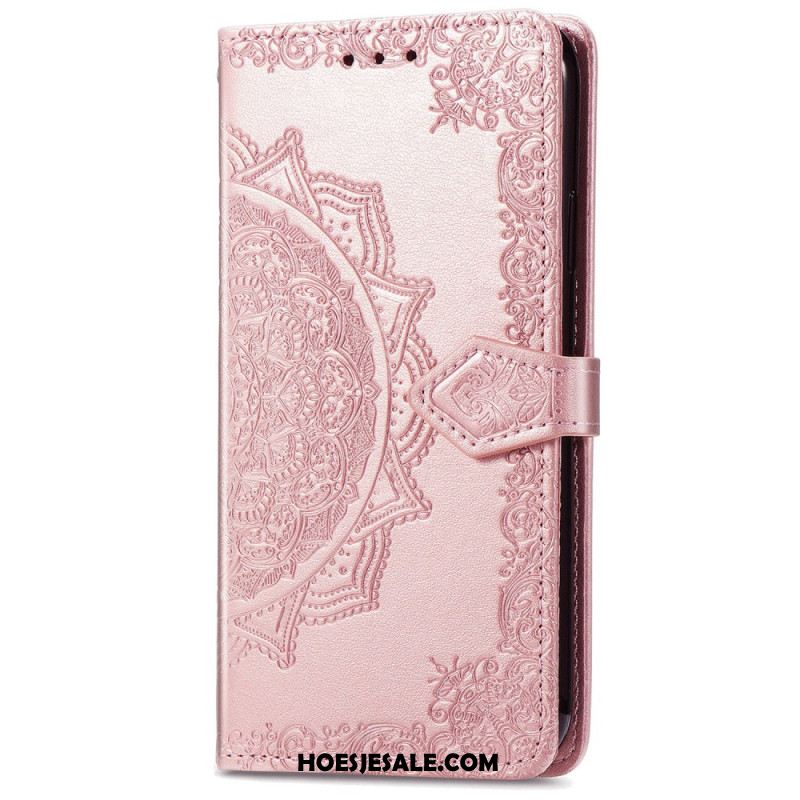 Leren Hoesje Huawei Pura 70 Barok Mandala Met Riempje