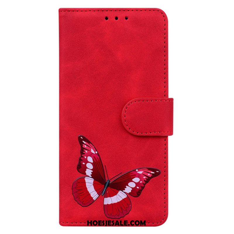 Leren Hoesje Oppo Reno 11 5g Vlinder Bescherming Hoesje