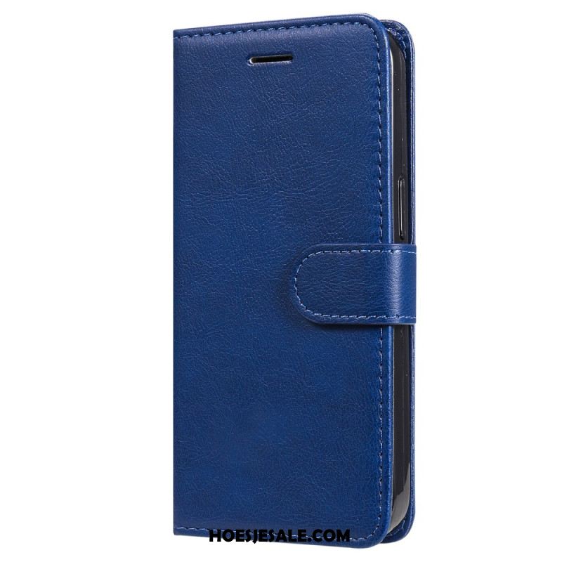 Leren Hoesje Oppo Reno 12 5g Ledereffect Met Riem Bescherming Hoesje