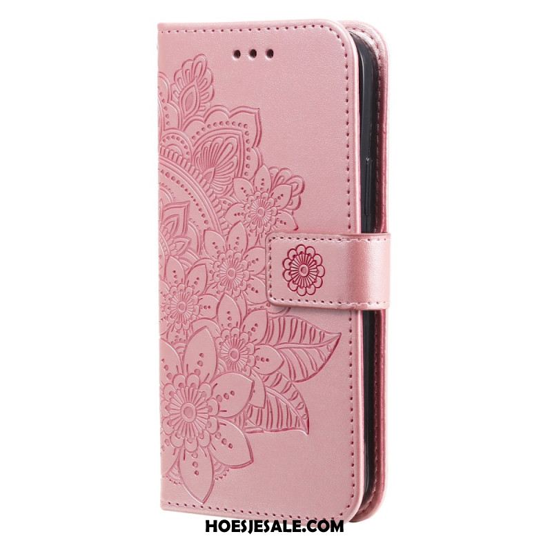 Leren Hoesje Oppo Reno 12f 5g Mandala-print Bescherming Hoesje