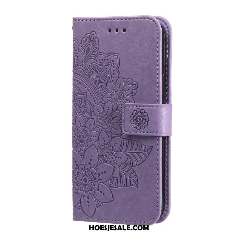 Leren Hoesje Oppo Reno 12f 5g Mandala-print Bescherming Hoesje