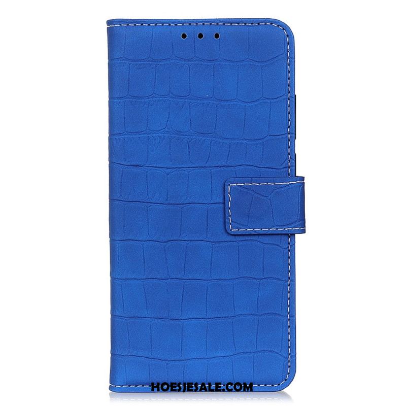 Leren Hoesje Samsung Galaxy S24 5g Krokodillenleereffect Bescherming Hoesje