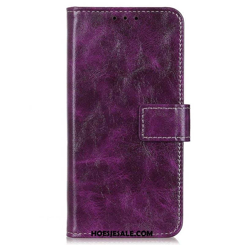 Leren Hoesje Samsung Galaxy S24 Fe Glanzend Kunstleer