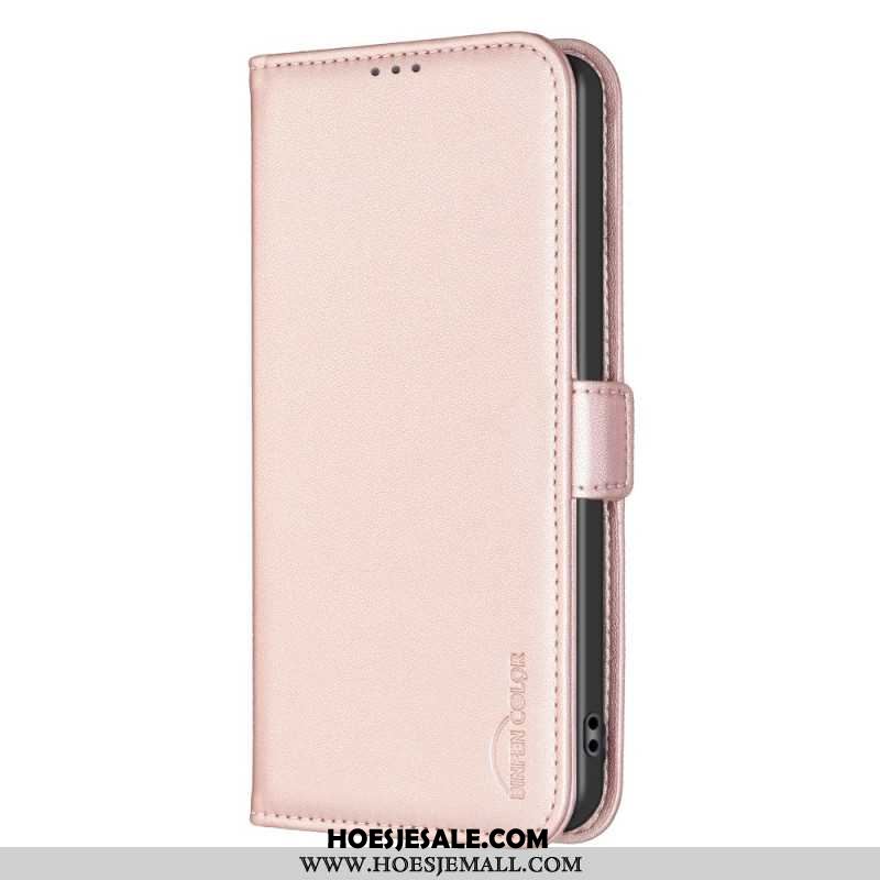 Leren Hoesje Samsung Galaxy S24 Plus 5g Binfen Kleur Bescherming Hoesje