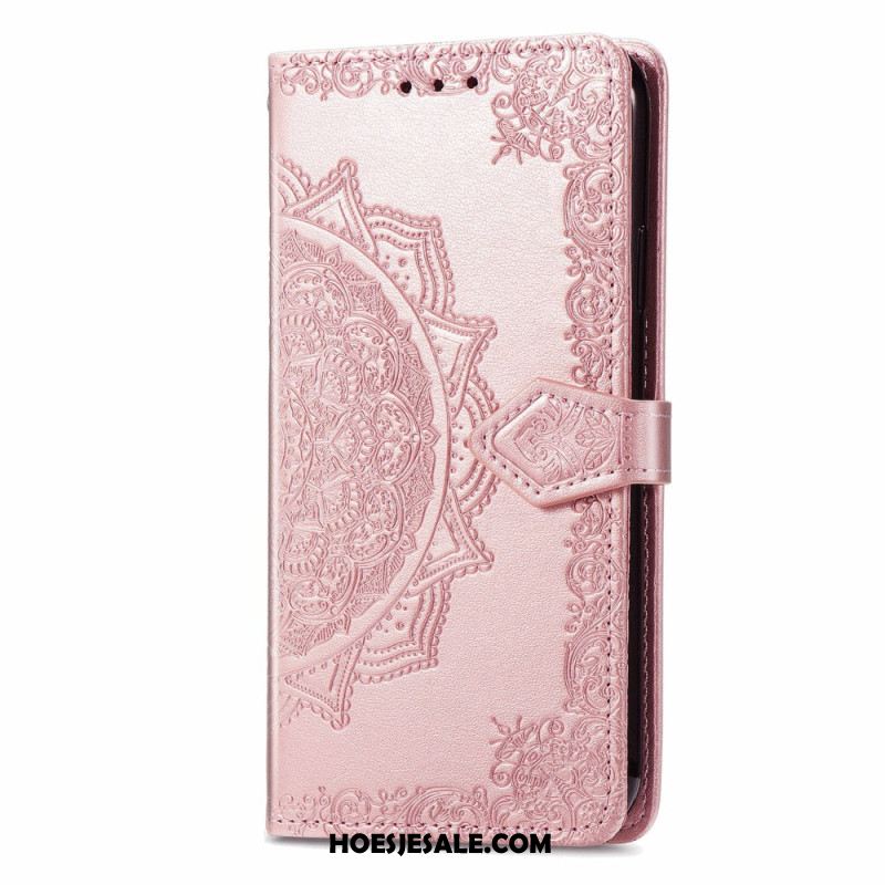 Leren Hoesje Voor Samsung Galaxy A16 5g Barokke Mandala