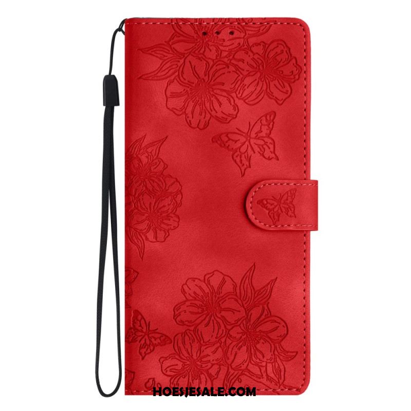 Leren Hoesje Voor Samsung Galaxy S24 Fe Floralie