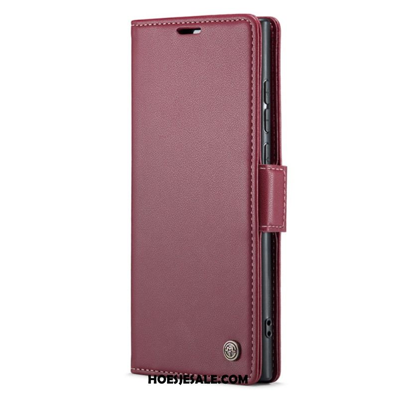 Leren Hoesje Voor Samsung Galaxy S24 Ultra 5g Caseme Litchi-textuur