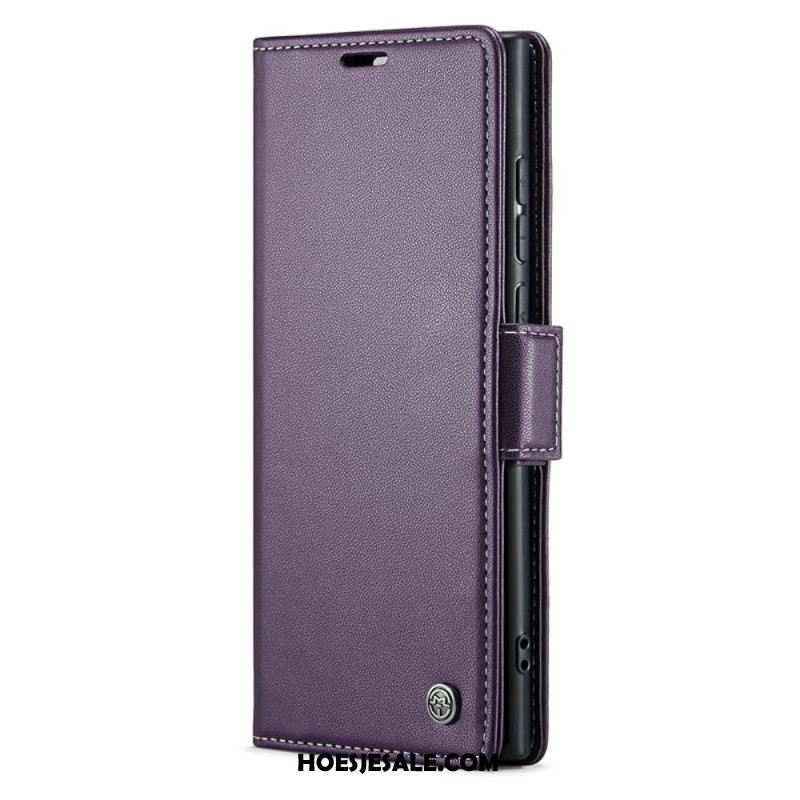 Leren Hoesje Voor Samsung Galaxy S24 Ultra 5g Caseme Litchi-textuur